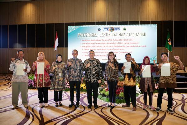 Wamen Ossy Apresiasi Penanganan Permasalahan Reforma Agraria di Jawa Tengah Mela...
