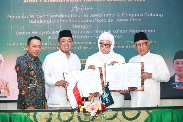 Kerja Sama Kanwil BPN Provinsi dan Kantah se-Jawa Timur dengan PWNU, Menteri Nus...