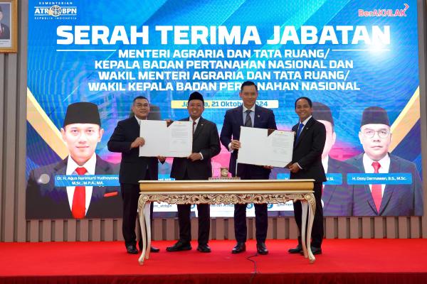Sertijab Menteri dan Wakil Menteri ATR/BPN, Nusron Wahid: Siap Lanjutkan yang Di...