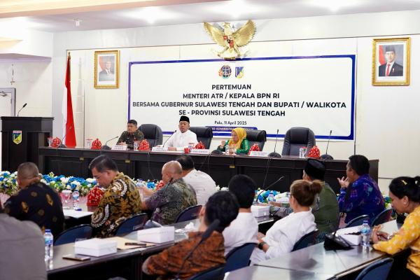 Menteri Nusron Ungkap Ada 1,1 Juta Hektare Tanah di Sulteng yang Bisa Diberdayak...