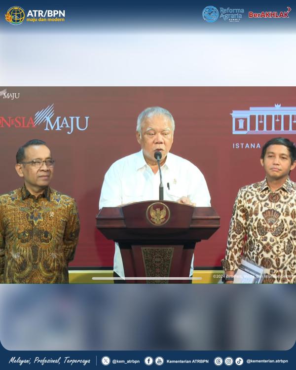 Wakil Menteri ATR/Wakil Kepala BPN Ditunjuk Presiden Joko Widodo sebagai Plt. Wa...